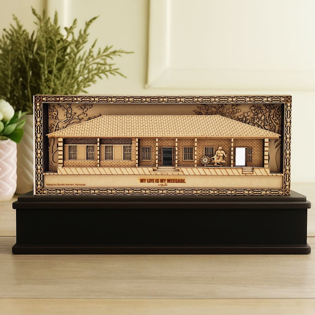 Gandhi Ashram MDF 3D Frame