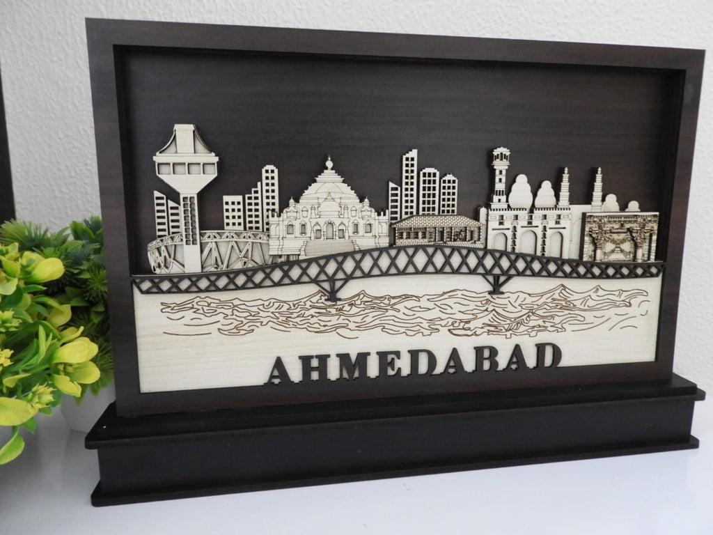 Ahmedabad Pride Wooden  Frame